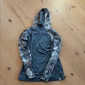 Smartwool Gray and Floral Women's Hoodie